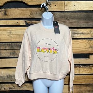 NWT Levi’s SF Cropped Crewneck Sweatshirt Size Small‎